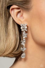 Load image into Gallery viewer, Paparazzi LIGHT at the Opera - White Earrings