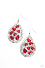 Load image into Gallery viewer, Paparazzi Cats Eye Class - Red Earrings