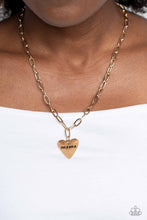 Load image into Gallery viewer, Paparazzi Mama Cant Buy You Love - Gold Necklace