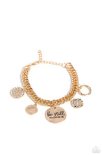 Load image into Gallery viewer, Paparazzi GLITTER and Grace - Gold Bracelet