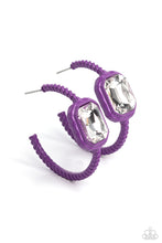 Load image into Gallery viewer, Paparazzi Call Me TRENDY - Purple Earrings