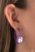 Load image into Gallery viewer, Paparazzi Call Me TRENDY - Purple Earrings