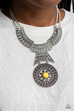 Load image into Gallery viewer, Paparazzi Fetching Filigree - Yellow Necklace