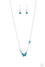 Load image into Gallery viewer, Paparazzi Cant BUTTERFLY Me Love - Blue Necklace