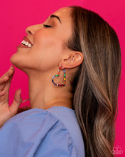 Load image into Gallery viewer, Paparazzi Striped Sweethearts - Multi Earrings