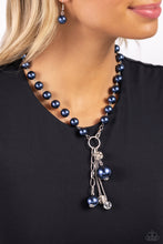 Load image into Gallery viewer, Paparazzi White Collar Welcome - Blue Necklace