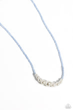 Load image into Gallery viewer, Paparazzi White Collar Whimsy - Blue Necklace