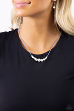 Load image into Gallery viewer, Paparazzi White Collar Whimsy - Blue Necklace