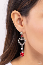 Load image into Gallery viewer, Paparazzi Lovers Lure - Red Earrings