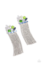 Load image into Gallery viewer, Paparazzi Horizontal Hallmark - Blue Earrings