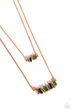 Load image into Gallery viewer, Paparazzi Easygoing Emeralds - Copper Necklace