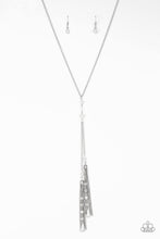 Load image into Gallery viewer, Timeless Tassels - Silver Necklace - Demetra's Bling Boutique