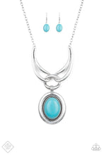 Load image into Gallery viewer, Divide and RULER - Blue Necklace - Demetra's Bling Boutique