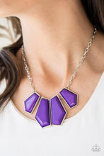 Load image into Gallery viewer, Get Up and GEO - Purple Necklace - Demetra's Bling Boutique