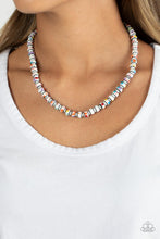 Load image into Gallery viewer, Gobstopper Glamour - White Necklace - Demetra's Bling Boutique