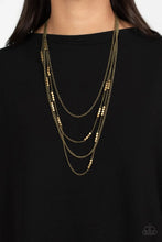 Load image into Gallery viewer, Paparazzi Necklace Metallic Monarch - Brass Necklace
