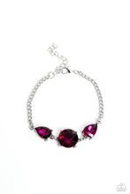 Load image into Gallery viewer, Paparazzi Round Royalty Pink Necklace &amp; Twinkling Trio Pink Bracelet 2 Piece Set

