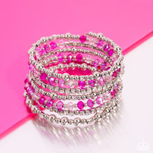 Load image into Gallery viewer, Paparazzi ICE Knowing You - Pink Bracelet
