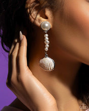Load image into Gallery viewer, Paparazzi Oceanic Occasion - White Earrings
