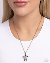 Load image into Gallery viewer, Paparazzi Turtle Tourist - Brass Necklace
