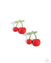 Load image into Gallery viewer, Paparazzi Charming Cherries - Red Earrings
