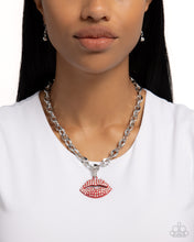 Load image into Gallery viewer, Paparazzi Keepsake Kisser - Red Necklace
