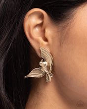 Load image into Gallery viewer, Paparazzi Bird of PLAY - Gold Earrings

