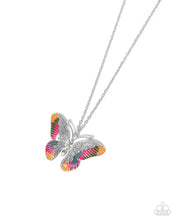 Load image into Gallery viewer, Paparazzi Papillon Pizzazz - Multi Butterfly Necklace
