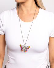 Load image into Gallery viewer, Paparazzi Papillon Pizzazz - Multi Butterfly Necklace
