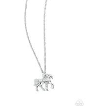 Load image into Gallery viewer, Paparazzi Stallion Statement - Silver Necklace
