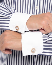 Load image into Gallery viewer, Paparazzi Breaking Boundaries - Gold Cuff Links
