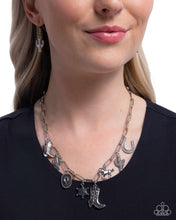 Load image into Gallery viewer, Paparazzi Hoedown Throwdown - Silver Necklace
