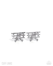 Load image into Gallery viewer, Paparazzi WRIGHT Here! - Silver Cuff Link
