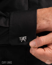 Load image into Gallery viewer, Paparazzi WRIGHT Here! - Silver Cuff Link
