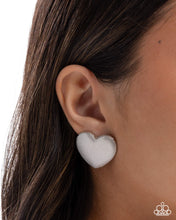 Load image into Gallery viewer, Paparazzi Smitten Studs - Silver Earrings
