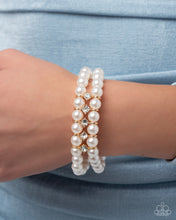 Load image into Gallery viewer, Paparazzi Paid in Pearls - Gold Necklace and Bracelet
