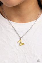 Load image into Gallery viewer, PREORDER Paparazzi - Butterfly Lullaby - Yellow Necklace
