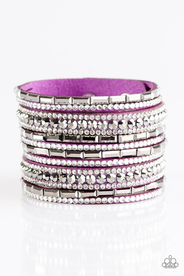 Wham Bam Glam - Purple Wrap Bracelet – Demetra's Online Bling Boutique