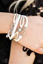 Load image into Gallery viewer, Infinitely Irresistible - White Cord Silver Infinity Love Bracele - Demetra's Bling Boutique
