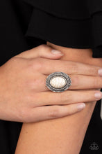 Load image into Gallery viewer, Tumblin Tumbleweeds - White Stone Ring - Demetra's Bling Boutique
