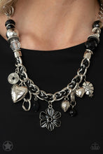 Load image into Gallery viewer, Charmed, I Am Sure - Black Charm Necklace - Demetra's Bling Boutique

