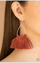 Load image into Gallery viewer, Tassel Treat Brown Earrings - Demetra's Bling Boutique
