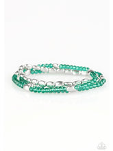 Load image into Gallery viewer, Hello Beautiful - Green Bracelet - Demetra's Bling Boutique
