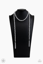 Load image into Gallery viewer, SCARFed for Attention - Silver Single Strand Spiraling Necklace - Demetra's Bling Boutique

