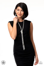 Load image into Gallery viewer, SCARFed for Attention - Silver Single Strand Spiraling Necklace - Demetra's Bling Boutique
