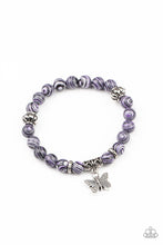 Load image into Gallery viewer, Butterfly Wishes - Purple

Beaded Bracelet - Demetra's Bling Boutique

