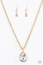 Load image into Gallery viewer, Million Dollar Drop - Gold Necklace - Demetra's Bling Boutique
