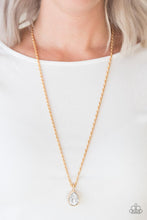 Load image into Gallery viewer, Million Dollar Drop - Gold Necklace - Demetra's Bling Boutique
