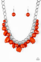 Load image into Gallery viewer, Gorgeously Globetrotter - Orange Necklace - Demetra's Bling Boutique
