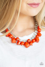 Load image into Gallery viewer, Gorgeously Globetrotter - Orange Necklace - Demetra's Bling Boutique
